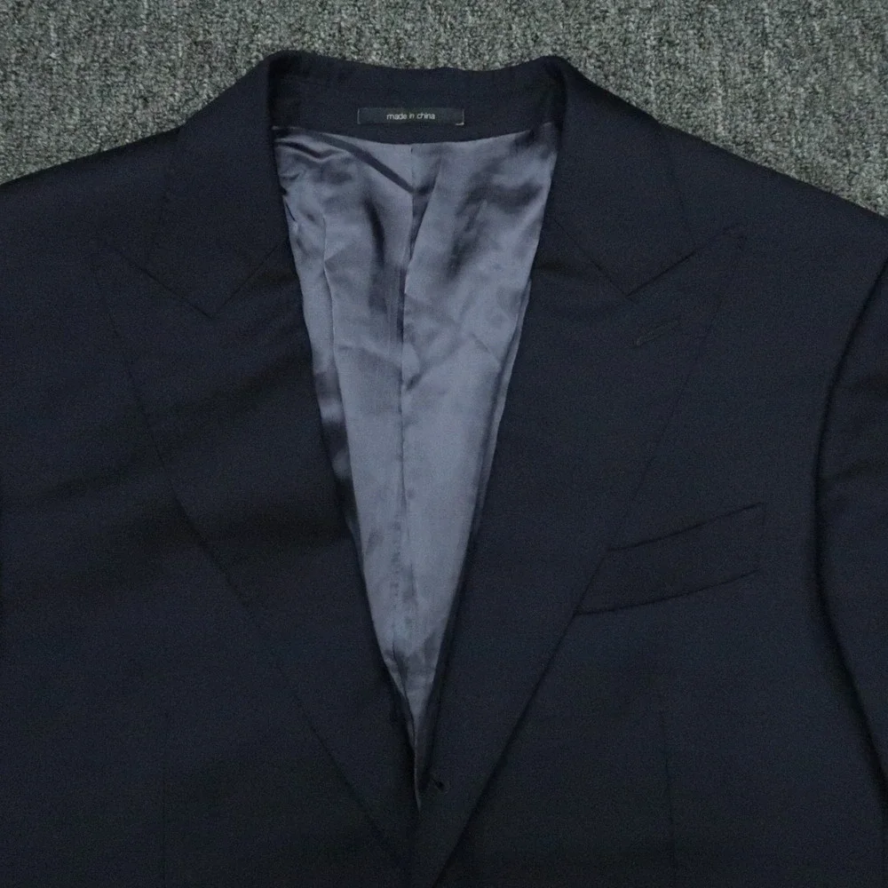 Suitsupply Jacket Mens 38R Blue Vitale Barberis Canonico Pure Wool Super 110s‎